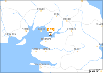 map of Gesi