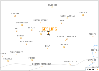 map of Gesling