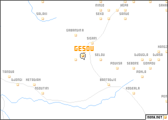 map of Gésou