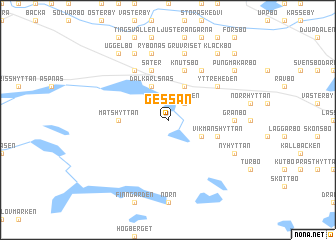map of Gessån
