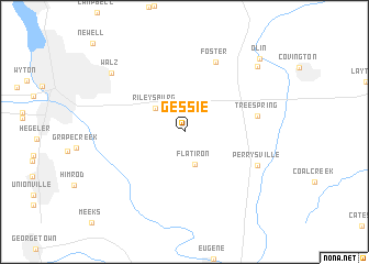 map of Gessie