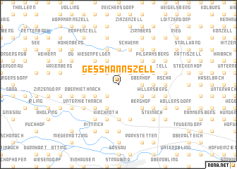 map of Geßmannszell