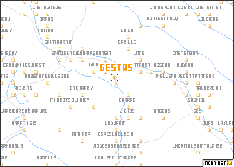 map of Gestas