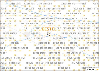 map of Gestel