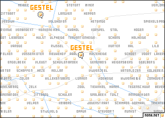 map of Gestel