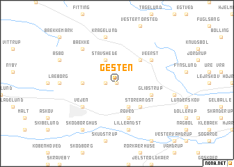 map of Gesten