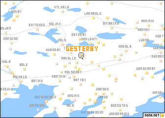 map of Gesterby