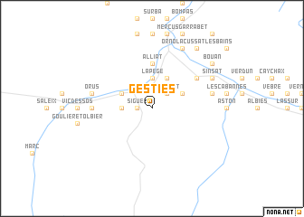 map of Gestiès