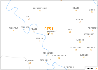 map of Gest