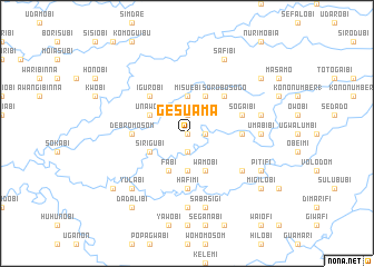 map of Gesuama