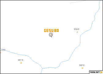 map of Gesuba