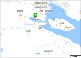 map of Gesunda