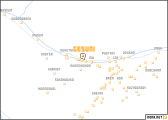 map of Gesuni