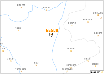 map of Gesuo