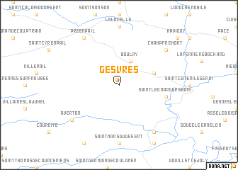 map of Gesvres