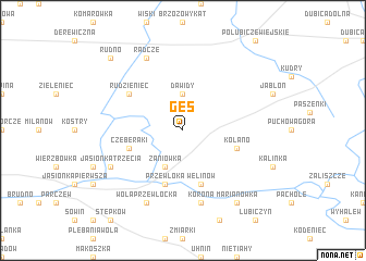 map of Gęś