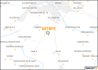 map of Getafe