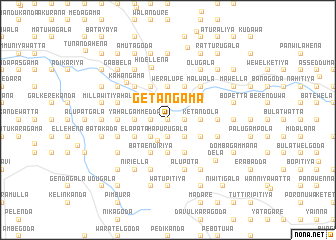 map of Getangama