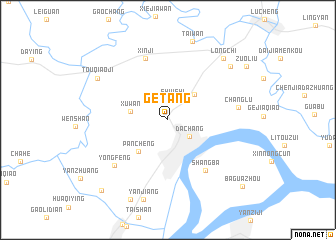 map of Getang