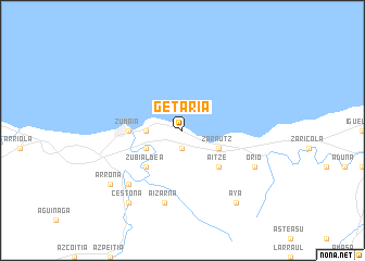 map of Getaria