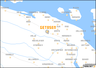 map of Getåsen