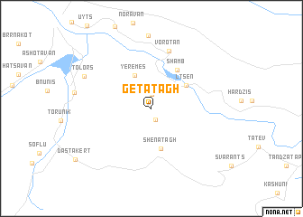 map of Getatʼagh