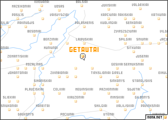 map of Getautai