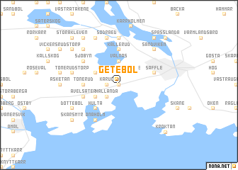 map of Getebol