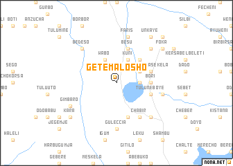 map of Getema Losho