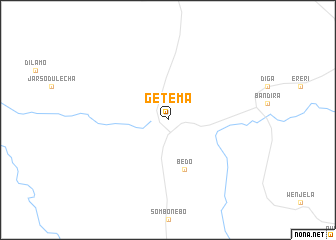 map of Getema