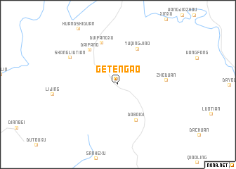 map of Geteng\