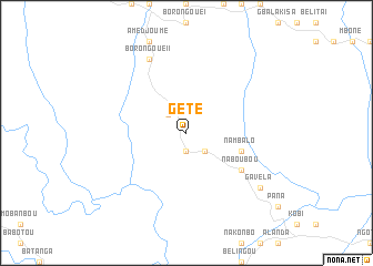 map of Gété