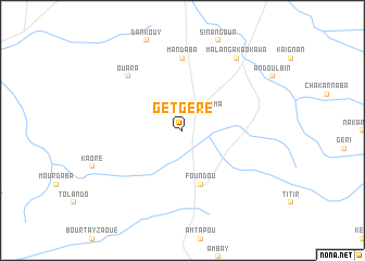 map of Getgéré