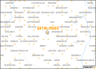 map of Gethlingen