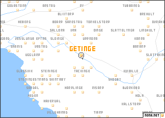 map of Getinge