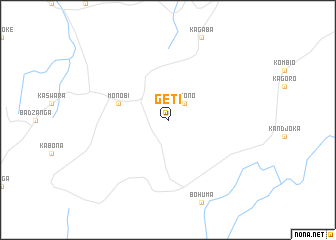 map of Geti