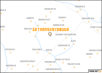 map of Getmanskaya Buda