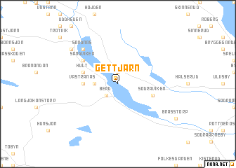 map of Gettjärn