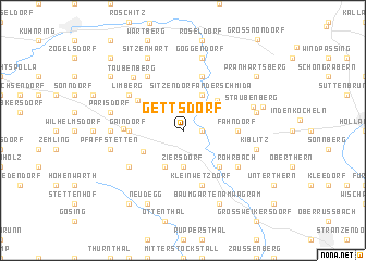 map of Gettsdorf