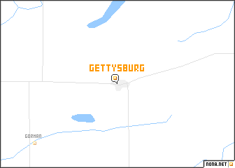 map of Gettysburg