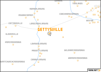 map of Gettysville