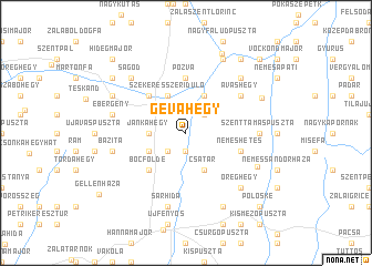 map of Gévahegy