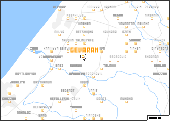 map of Gevar‘am