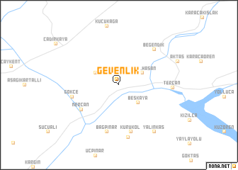 map of Gevenlik