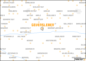 map of Gevensleben