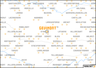 map of Gévimont