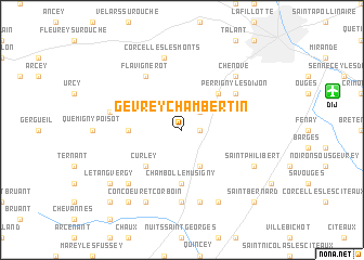 map of Gevrey-Chambertin