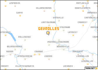 map of Gevrolles