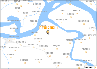 map of Gexiangli