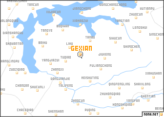 map of Gexian